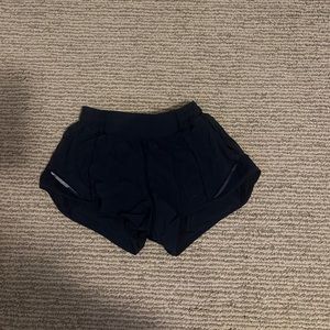 Lululemon Hotty Hot Shorts in “True Navy”; 2.5 inch inseam; Size 4